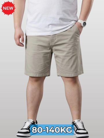 Quần Short Kaki Ghi Ngắn Big Size Nam - SK N GHI