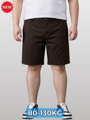 Quần Short Kaki Nâu Ngắn Big Size Nam - SK N REU