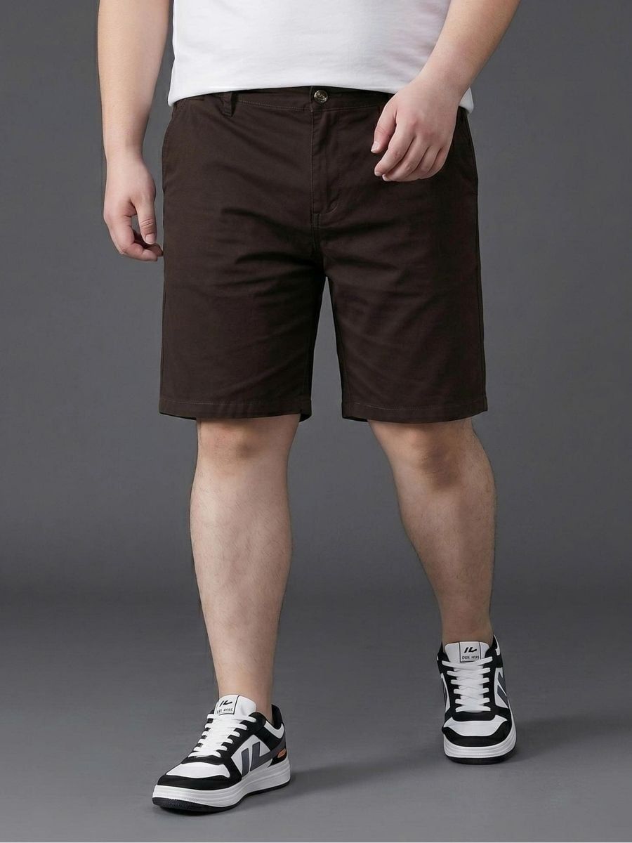 Quần Short Kaki Nâu Ngắn Big Size Nam - SK N REU