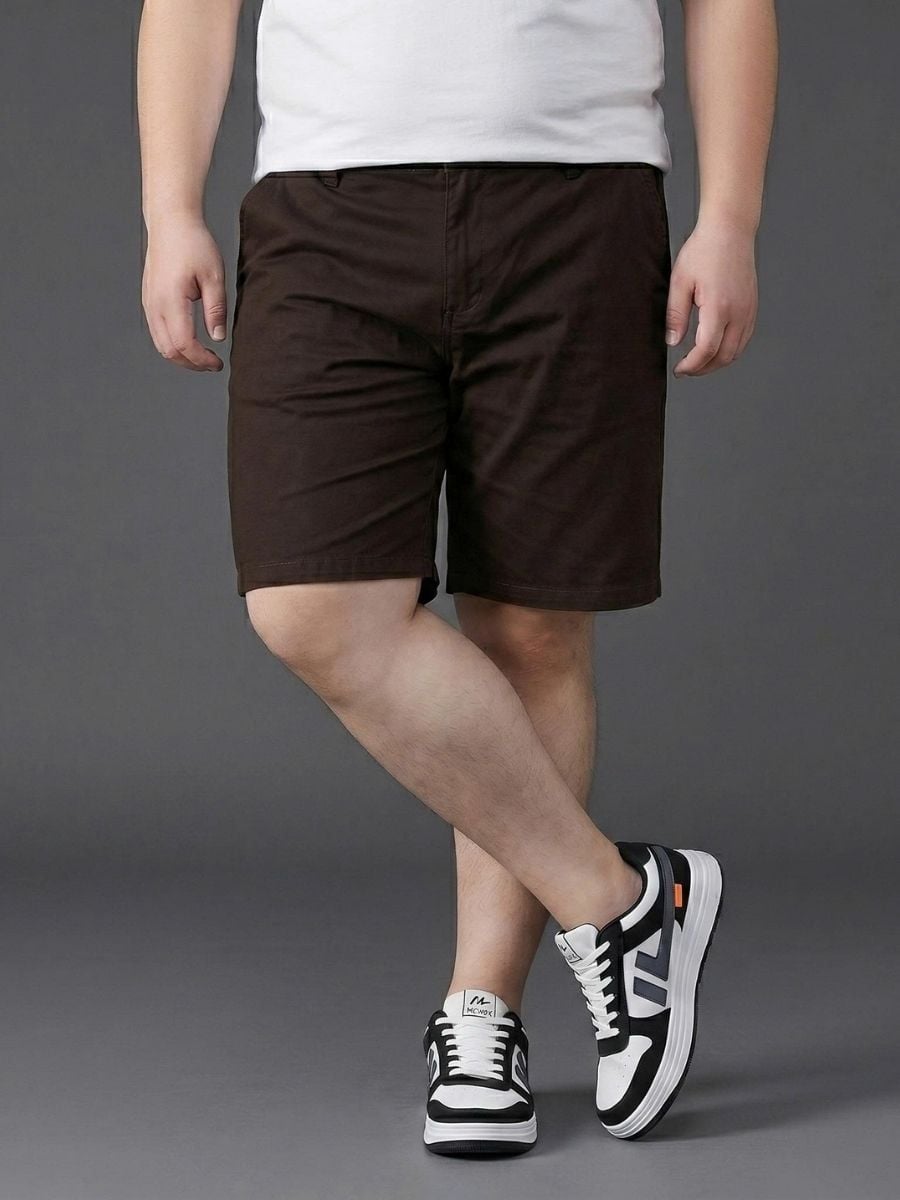 Quần Short Kaki Nâu Ngắn Big Size Nam - SK N REU