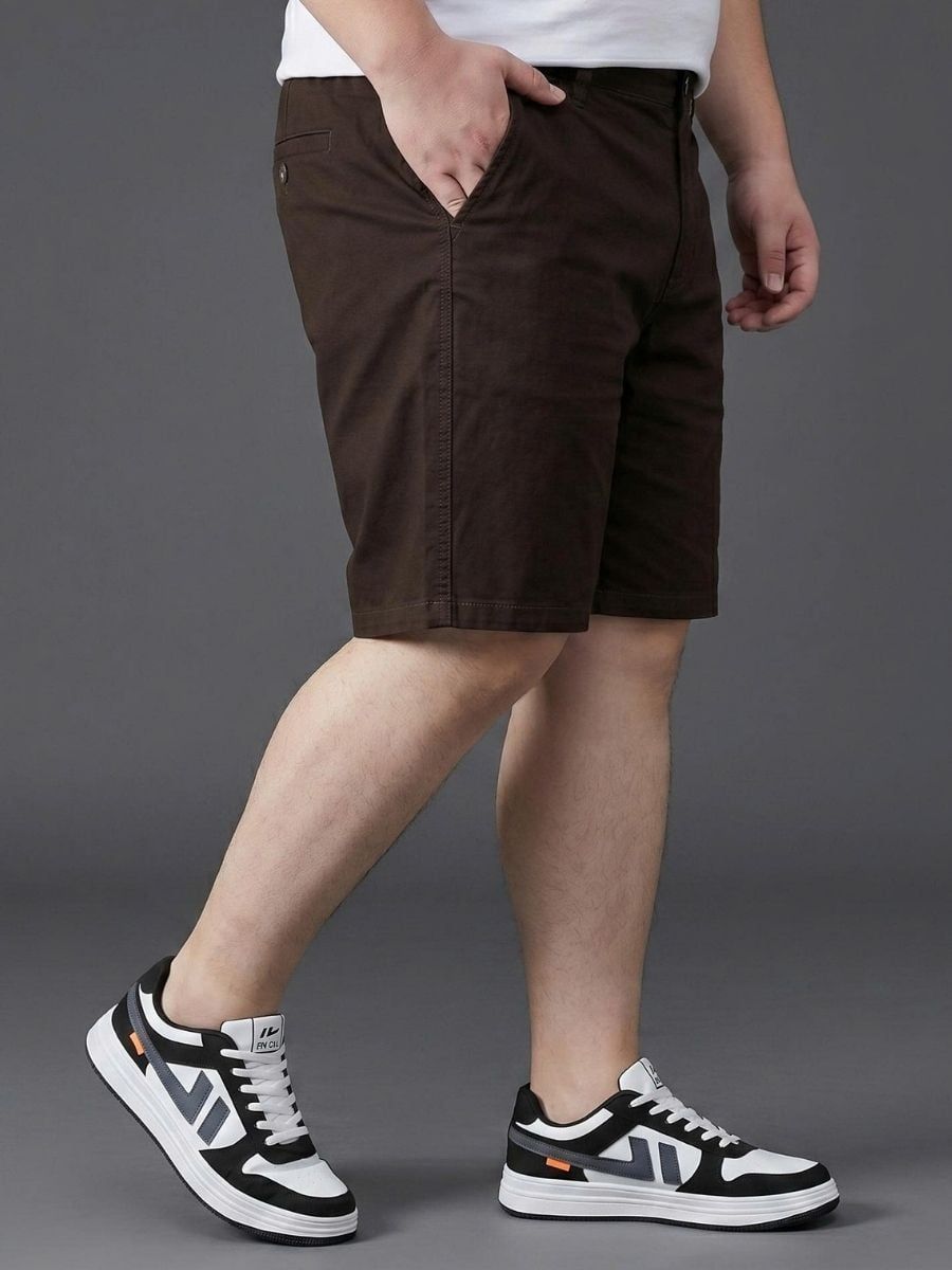 Quần Short Kaki Nâu Ngắn Big Size Nam - SK N REU