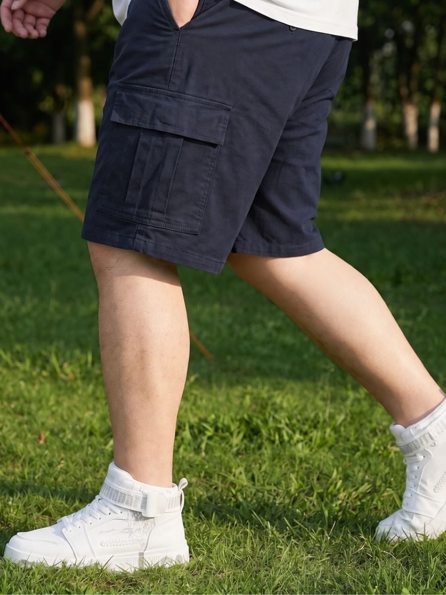 Quần Short Kaki Than Hộp Big Size Nam - SK HOP XAM