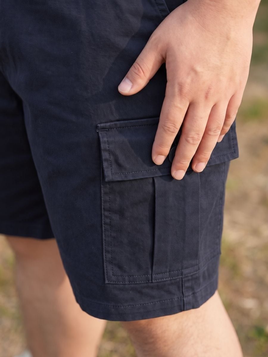 Quần Short Kaki Than Hộp Big Size Nam - SK HOP XAM