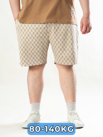 Quần Short Thun Chéo Họa Tiết Big Size Nam
