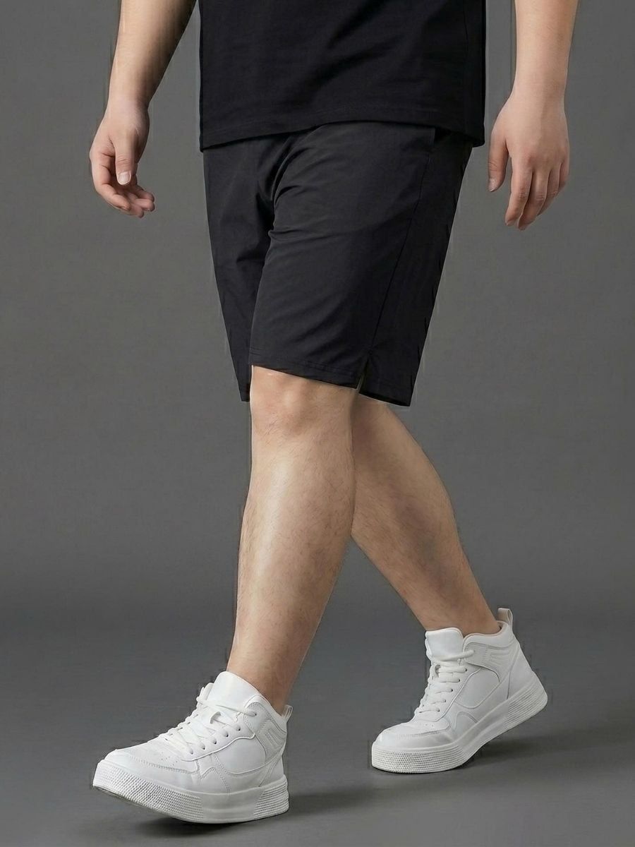 Quần Short Thun Đen Big Size Nam - SN CHUN DEN