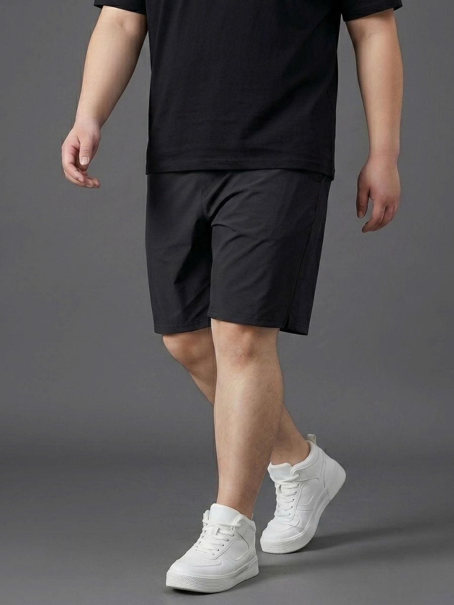 Quần Short Thun Đen Big Size Nam - SN CHUN DEN