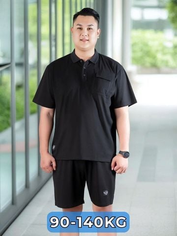 Set Bộ Đen Túi Big Size Nam