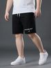 Quần Short Thun Đen In Big Size Nam