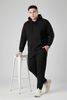 Set Bộ Nỉ Hoodie Đen Trơn Big Size Nam