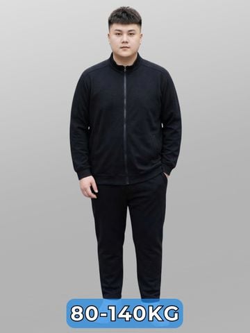 Set Bộ Nỉ Thun Đen A1 Big Size Nam