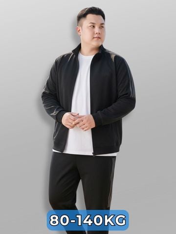 Set Bộ Nỉ Đen Viền Big Size Nam