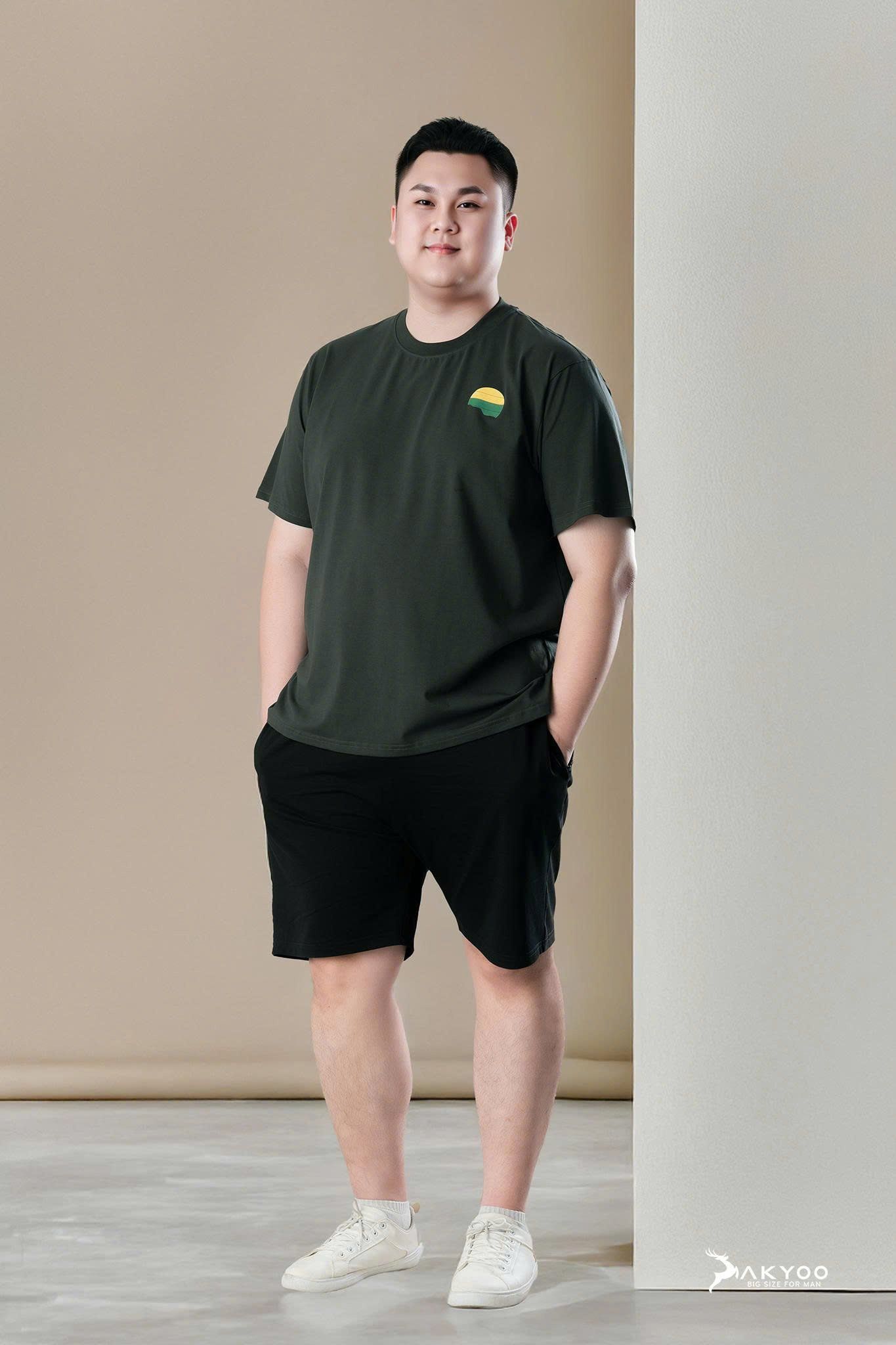 Áo Thun Xám D1 Big Size Nam