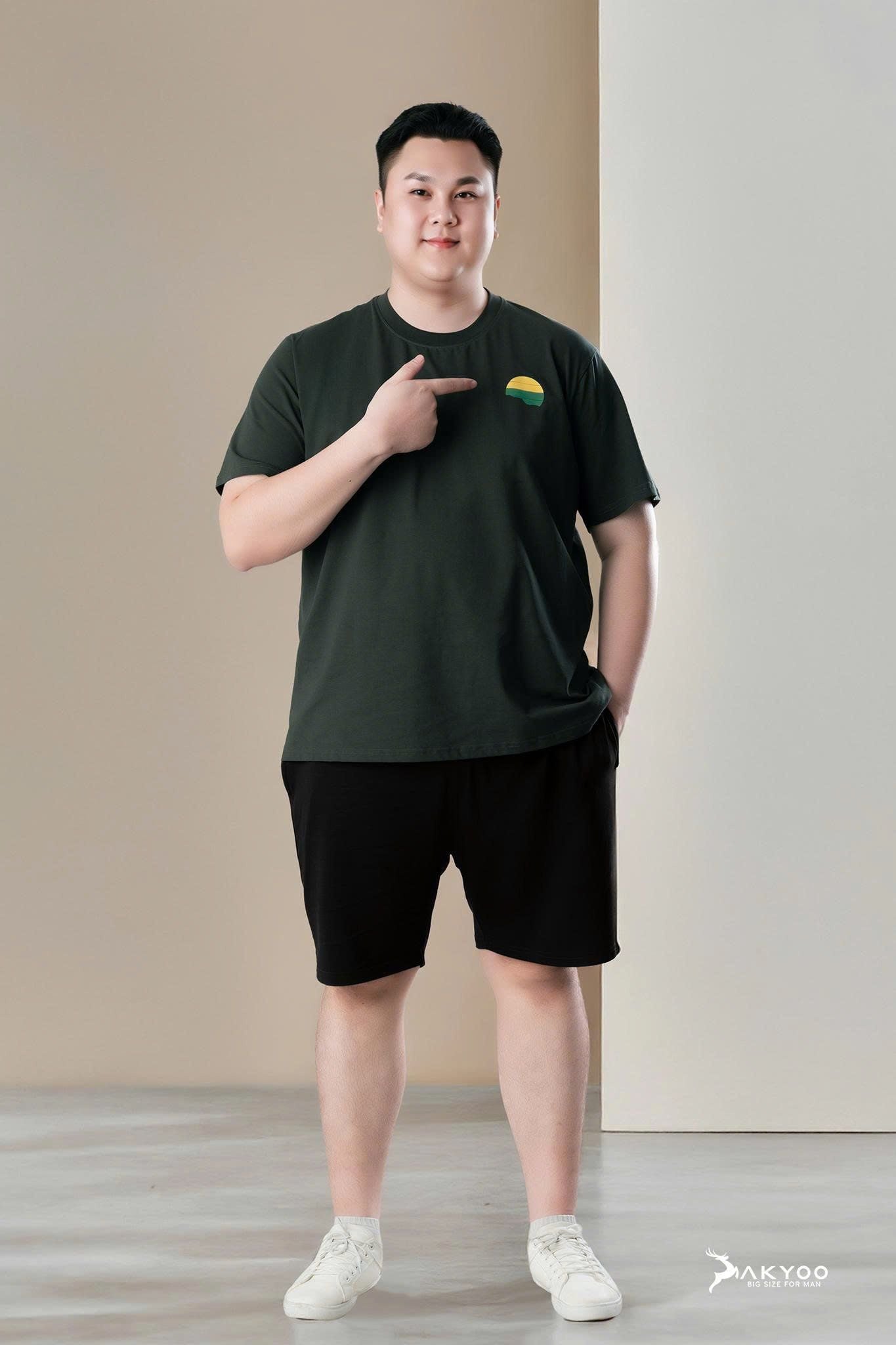 Áo Thun Xám D1 Big Size Nam