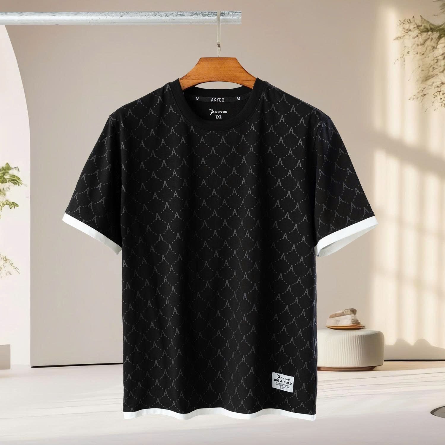 Set Bộ Thun Đen In Big Size Nam