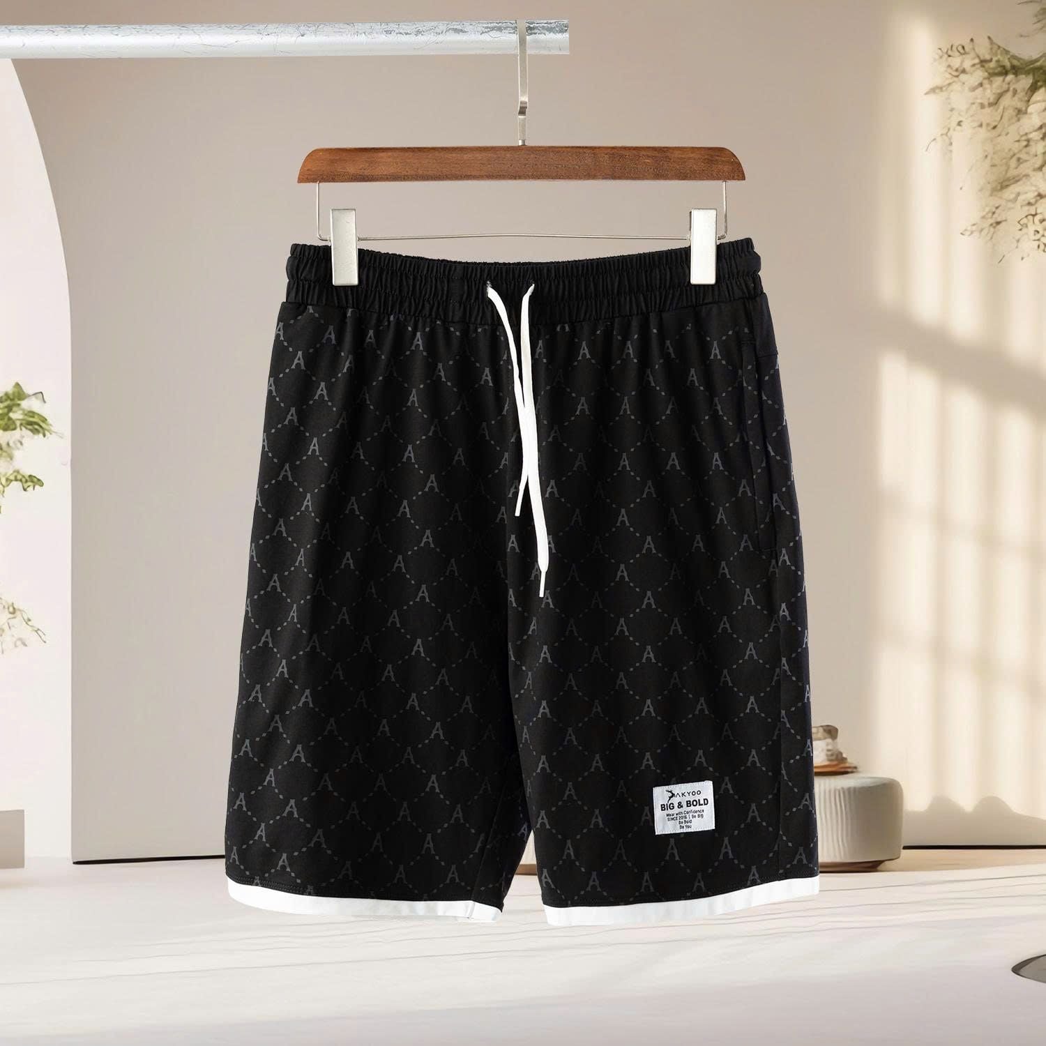 Set Bộ Thun Đen In Big Size Nam