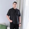 Áo Polo Đen Kẻ Big Size Nam