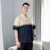 Áo Polo Đen Phối Kem Big Size Nam