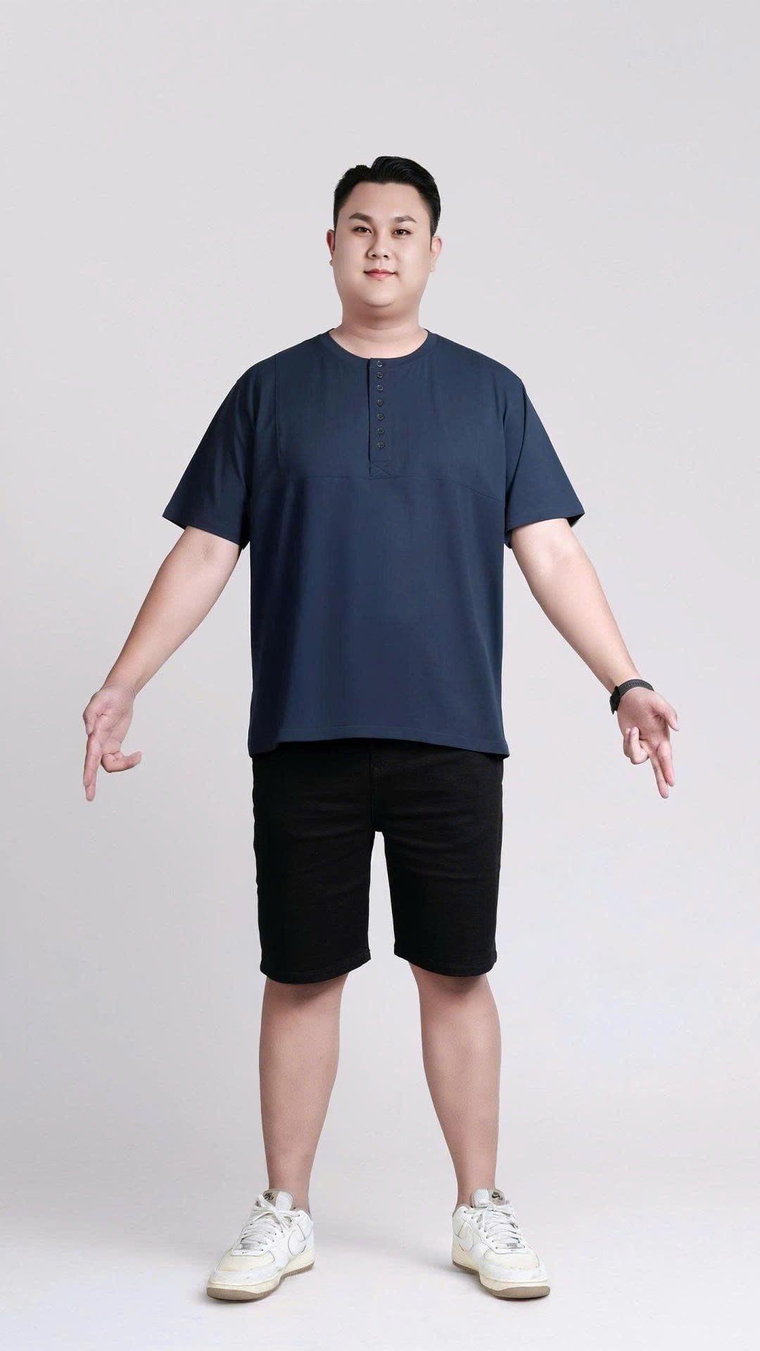 Áo Thun Xanh Đen Big Size Nam