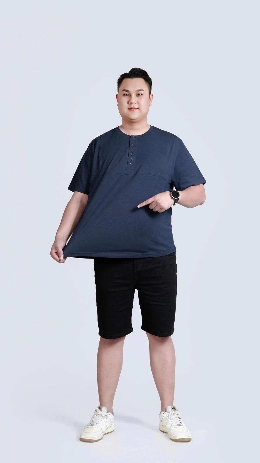 Áo Thun Xanh Đen Big Size Nam