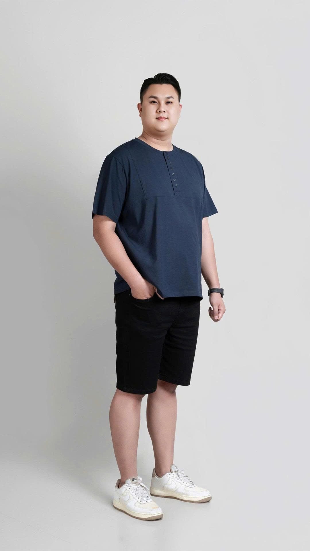 Áo Thun Xanh Đen Big Size Nam