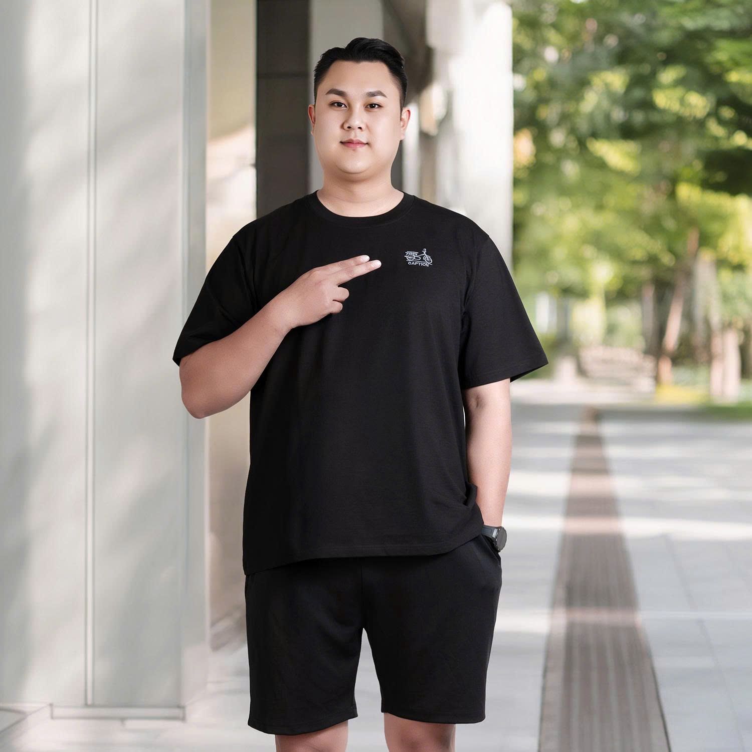 Áo Thun Đen D3 Big Size Nam