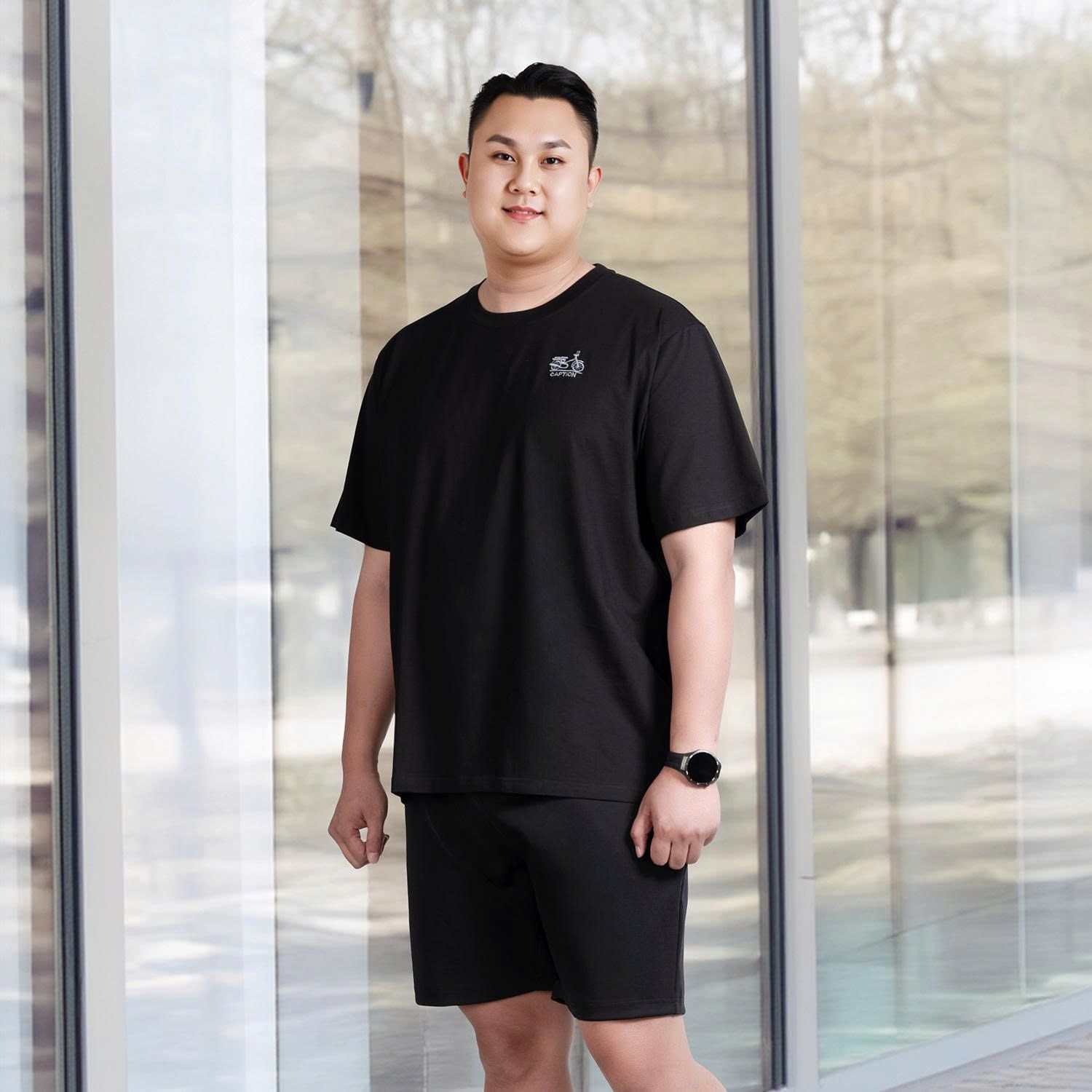 Áo Thun Đen D3 Big Size Nam