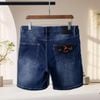 Quần Short Jean Xanh Đậm Big Size Nam