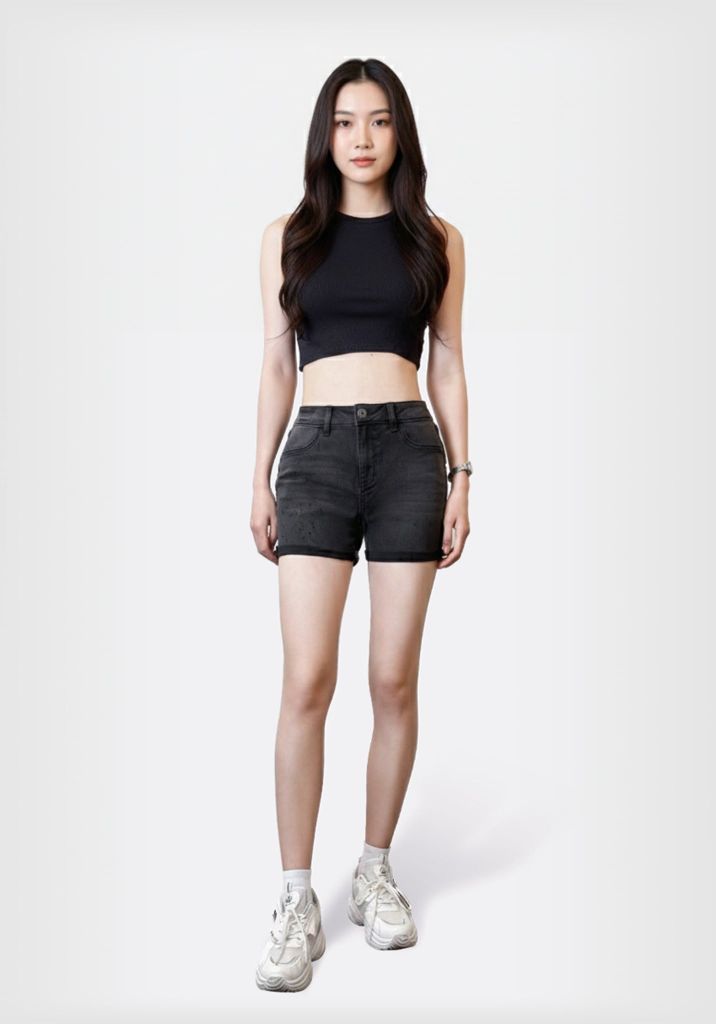 Quần Shorts Nữ Dáng Ôm. Women's Slim Shorts - 124WD2101F2
