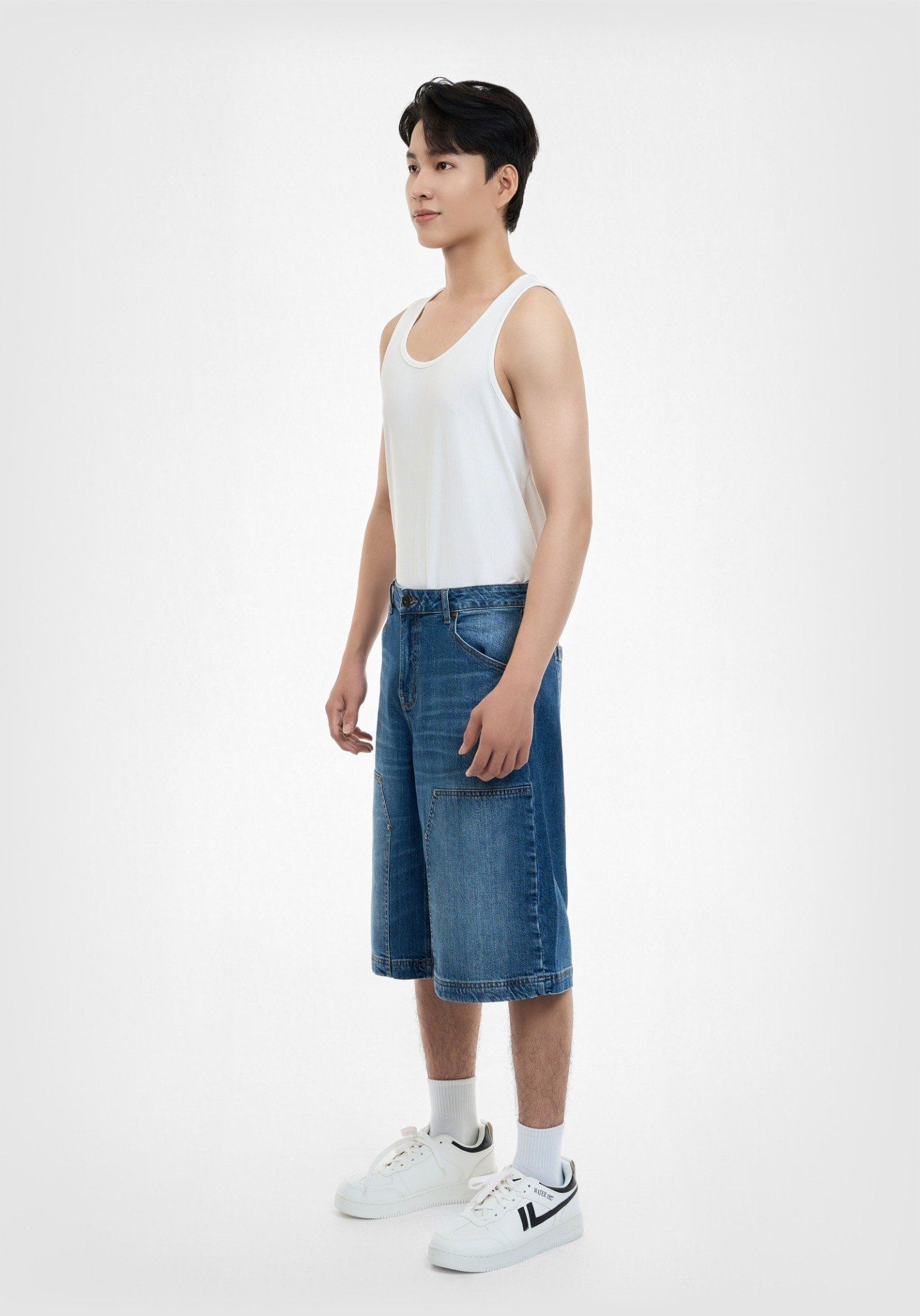 QUẦN SHORTS NAM DOUBLE NEE FORM RỘNG - 125MD3104F1