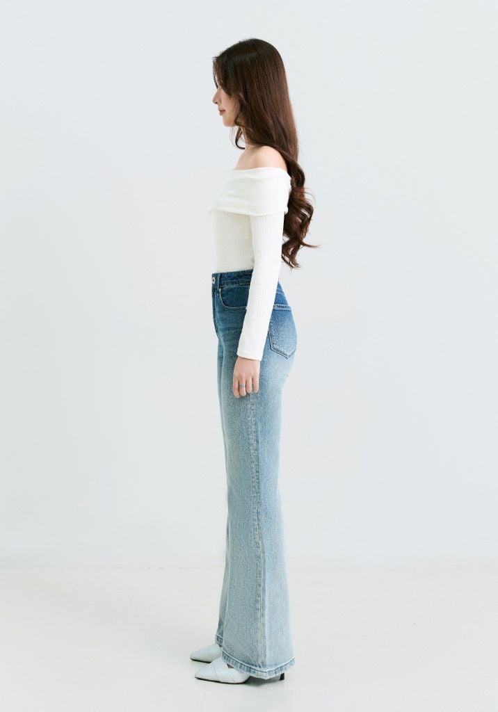 QUẦN DÀI NỮ DENIM OMBRE FORM STRAIGHT - 125WD2083F1