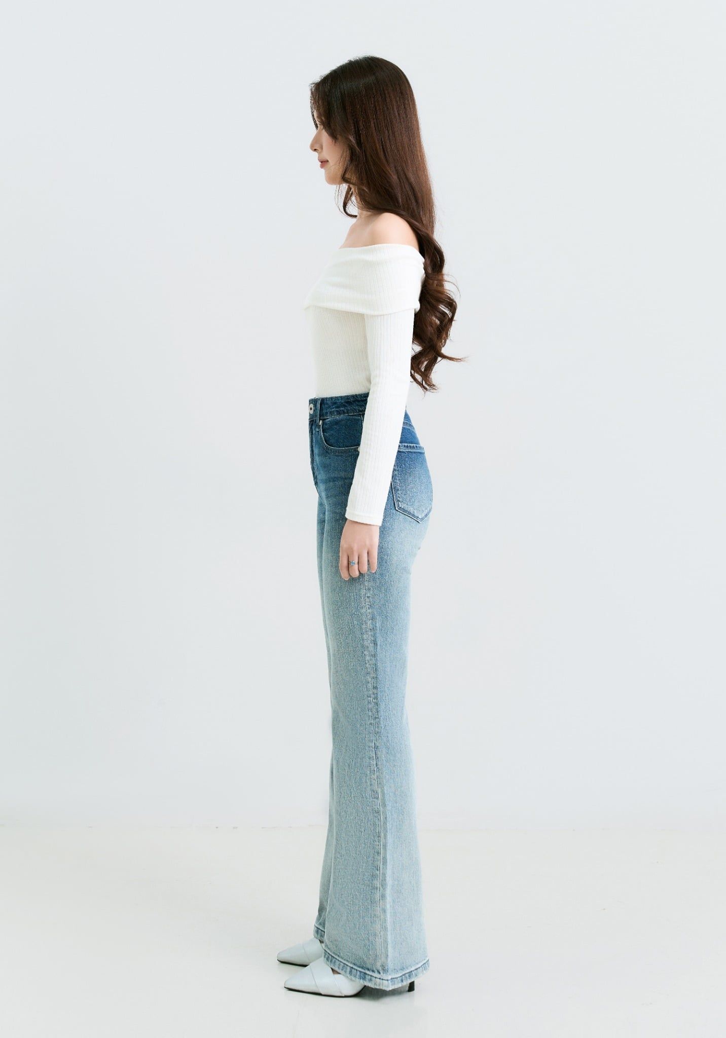 QUẦN DÀI NỮ DENIM OMBRE FORM STRAIGHT - 125WD2083F1