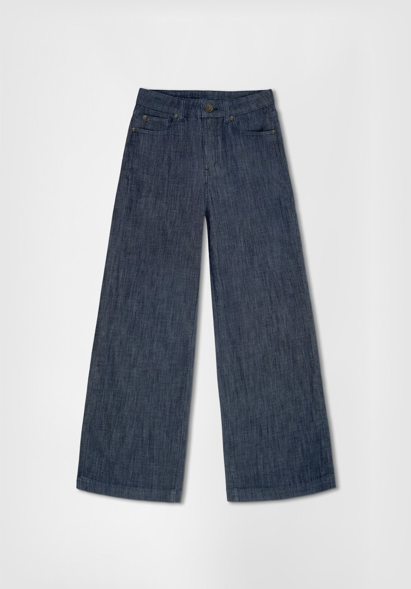 QUẦN DÀI NỮ MÀU DARK INDIGO FORM WIDE LEG - 125WD2085B4