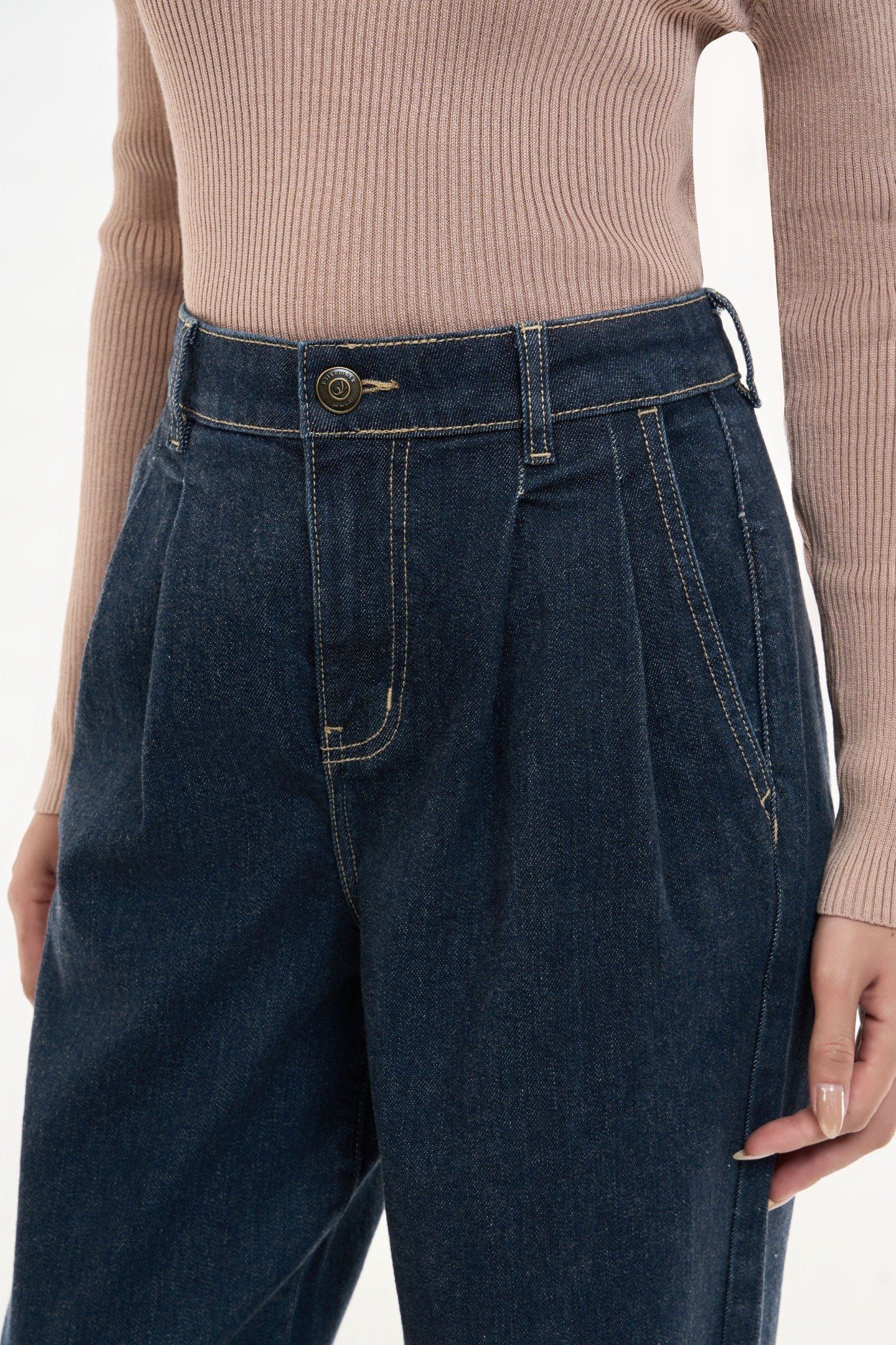 QUẦN DÀI NỮ DENIM RINSE BLUE FORM BAGGY (TAILOR DENIM) - 125WD2089B1