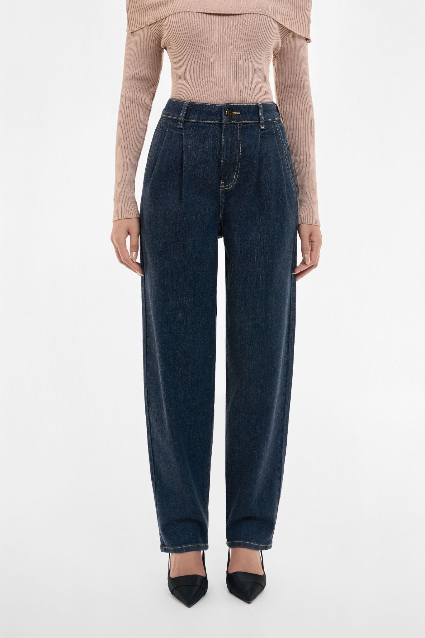 QUẦN DÀI NỮ DENIM RINSE BLUE FORM BAGGY (TAILOR DENIM) - 125WD2089B1
