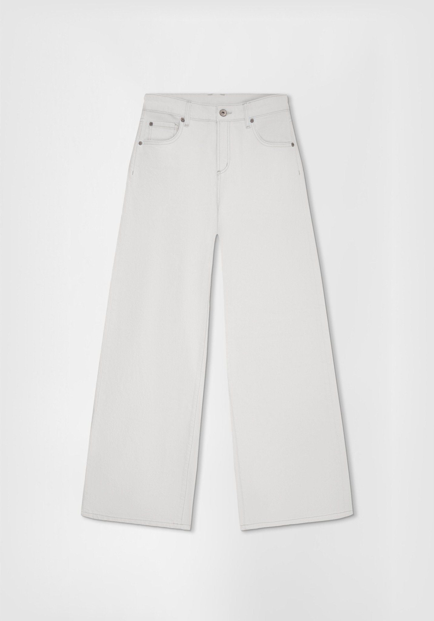 QUẦN DÀI NỮ DENIM TRẮNG FORM STRAIGHT - 125WN2083B1