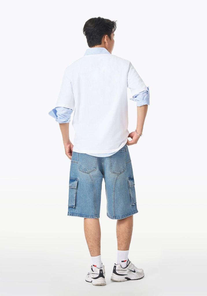 ÁO THUN NAM FORM OVERSIZE MÀU TRẮNG - 126MN3023F1