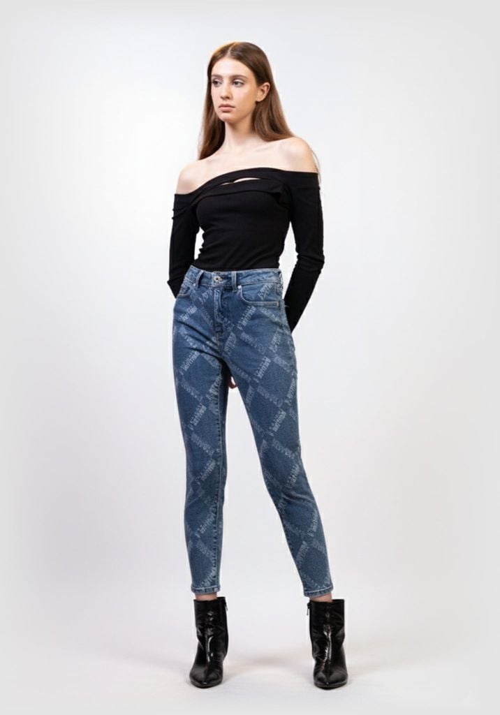 Quần Jeans Nữ Dáng Slim Fit Laser. Slim Fit Laser Women's Jeans - 222WD2082F2