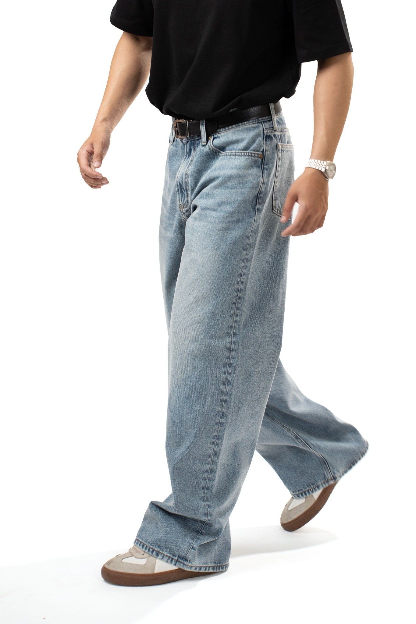 QUẦN DÀI NAM DENIM LIGHT BLUE FORM RELAX - 224MD3080F2