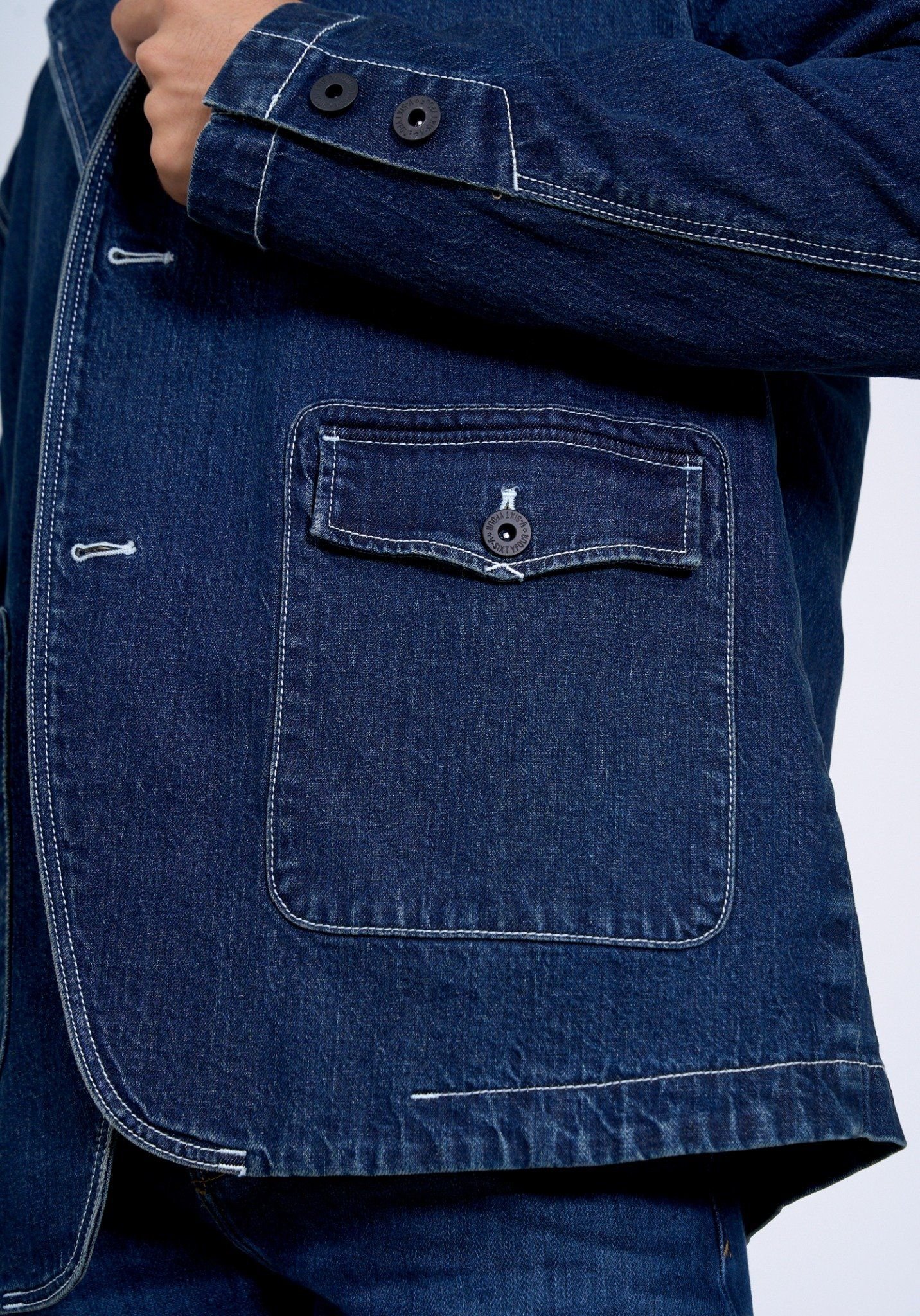 ÁO KHOÁC BLAZER DENIM FORM RỘNG (TAILOR DENIM) - 224MD4072F2