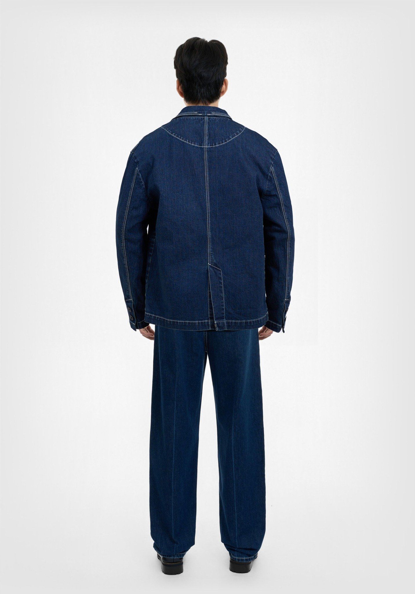 ÁO KHOÁC BLAZER DENIM FORM RỘNG (TAILOR DENIM) - 224MD4072F2