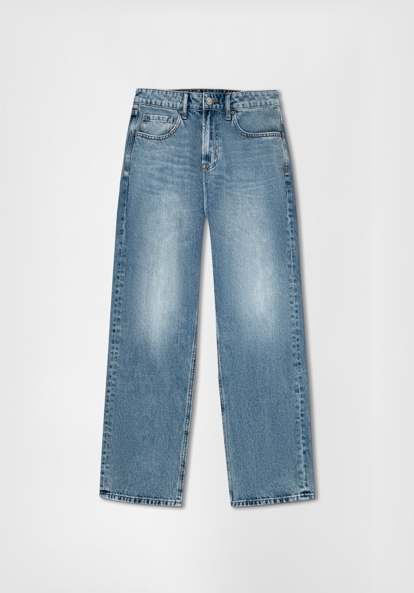 QUẦN DÀI NAM DENIM 3 MÀU LIGHT-MED-DARK BLUE FORM STRAIGHT - 224MD4083B1