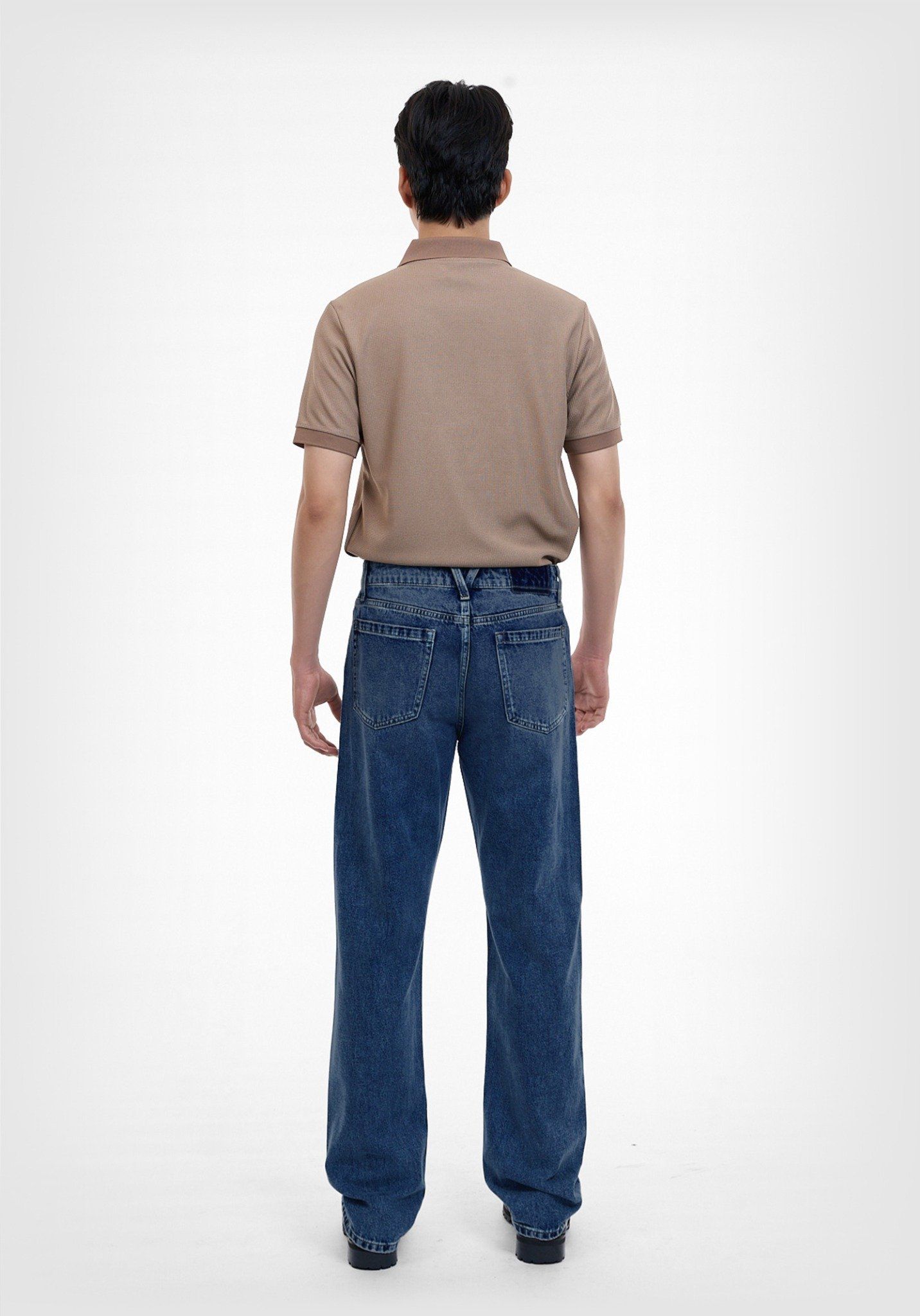 QUẦN DÀI NAM DENIM 3 MÀU LIGHT-MED-DARK BLUE FORM STRAIGHT - 224MD4083B1