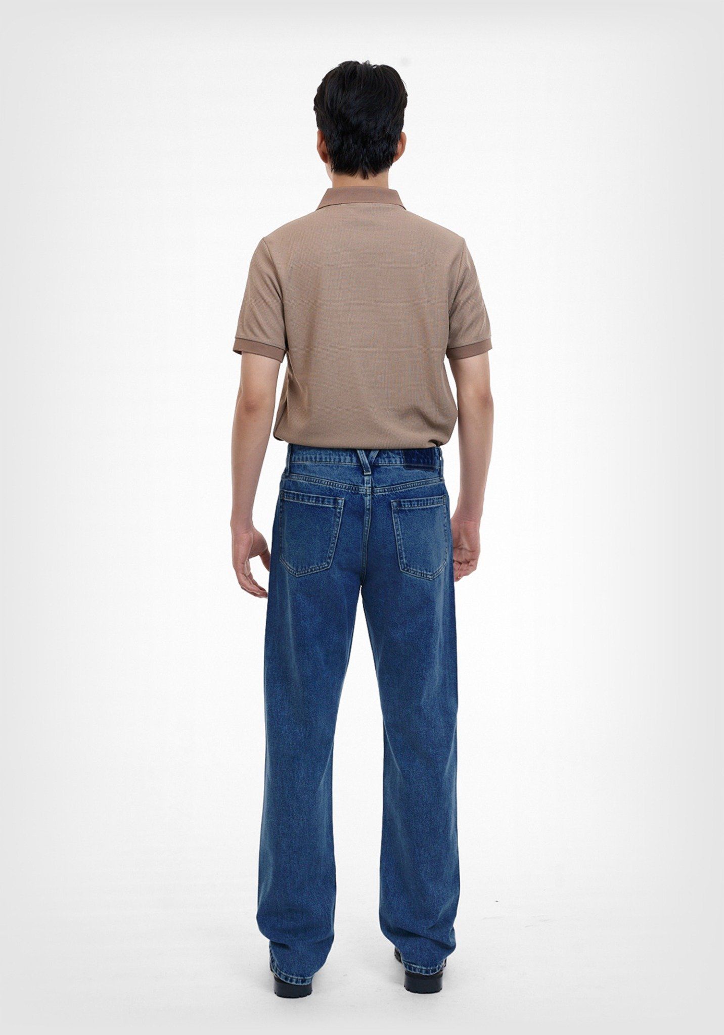 QUẦN DÀI NAM DENIM 3 MÀU LIGHT-MED-DARK BLUE FORM STRAIGHT - 224MD4083B1