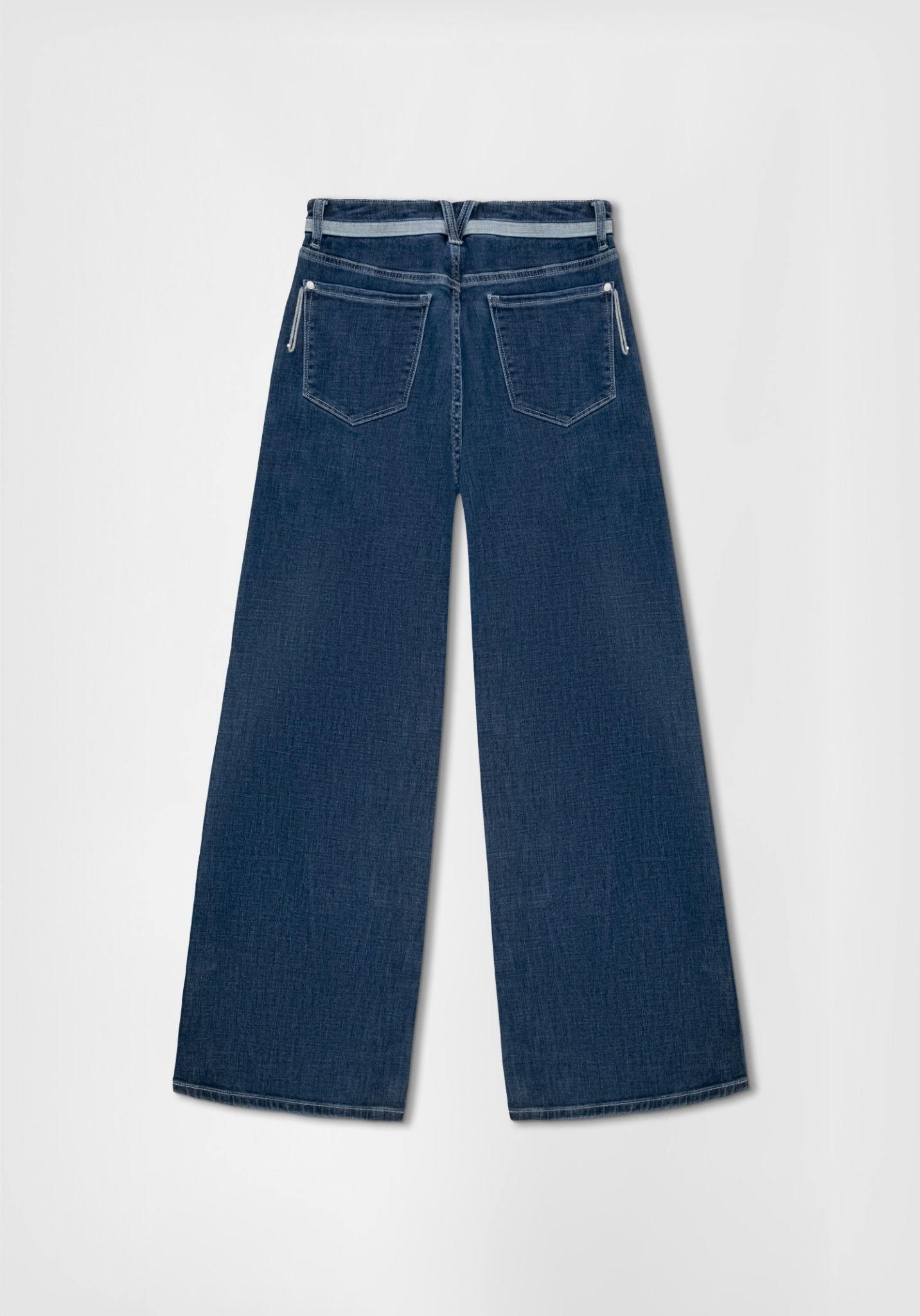 QUẦN DÀI NỮ DENIM MED BLUE PHONG CÁCH THỦY QUÂN FORM WIDE LEG - 224WD1085F1