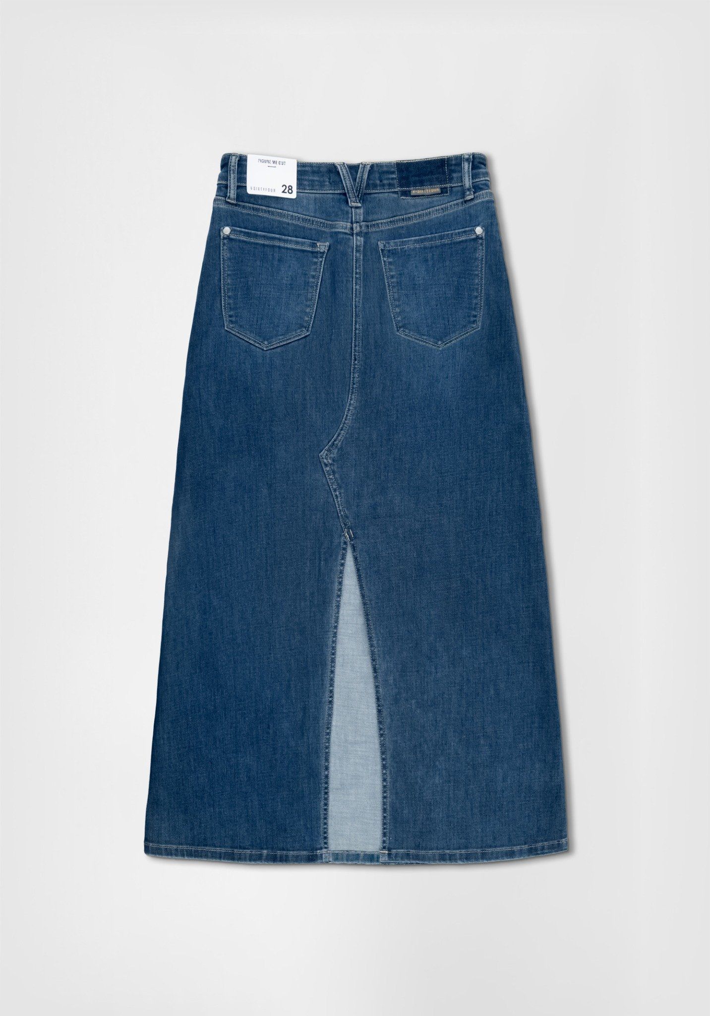 VÁY DÀI NỮ DENIM MEDIUM BLUE FORM A - 224WD1115F2