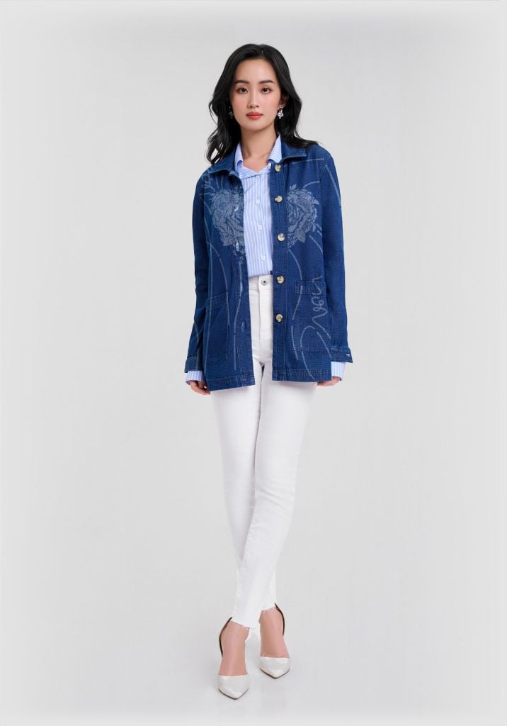 ÁO DENIM NỮ STREET STYLE - 224WD2044B9