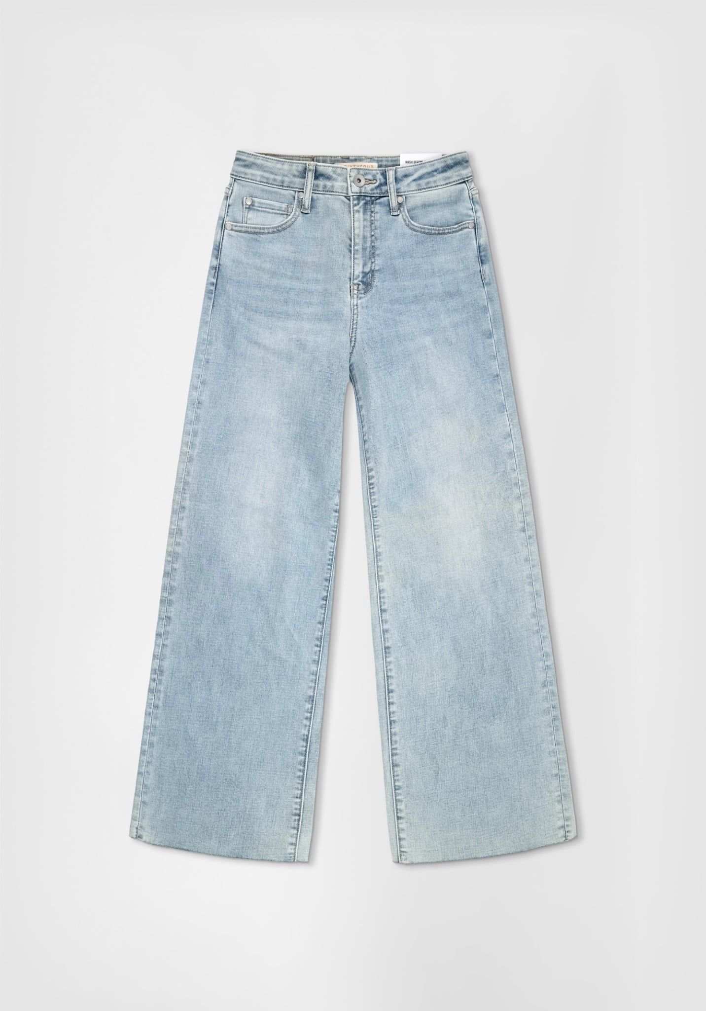 QUẦN DÀI NỮ DENIM LIGHT BLUE FORM WIDE LEG - 224WD2085B1