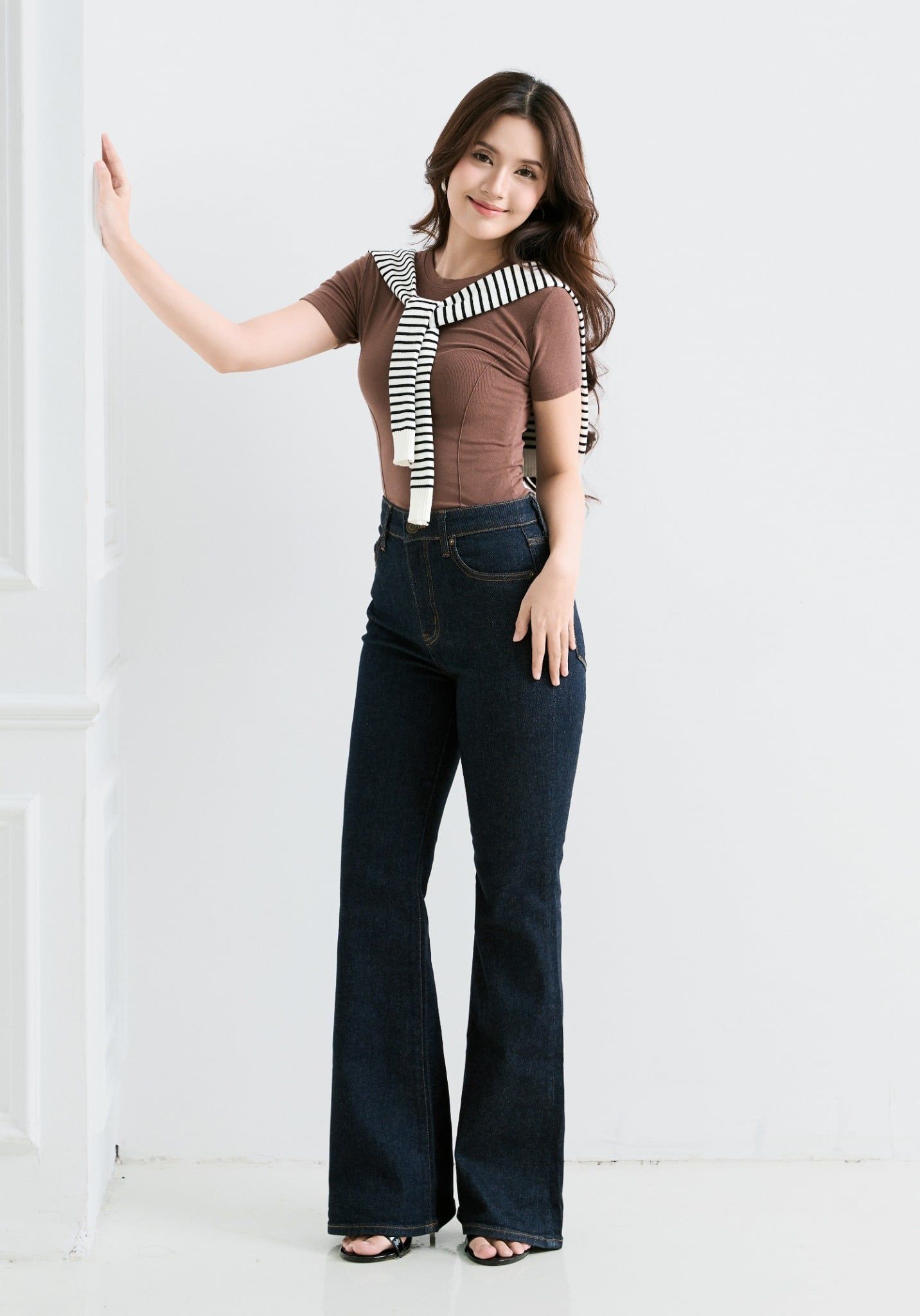 QUẦN DÀI NỮ DENIM FORM FLARED - 225WD2084B1