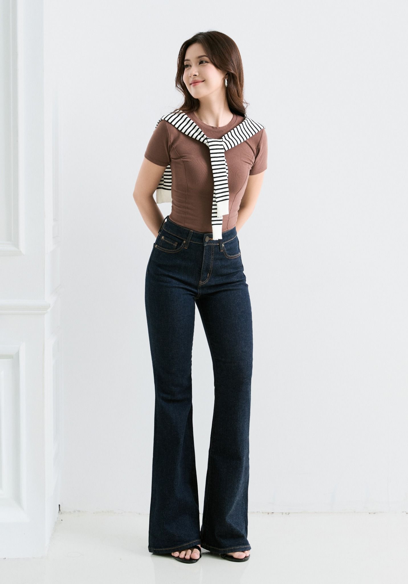 QUẦN DÀI NỮ DENIM FORM FLARED - 225WD2084B1