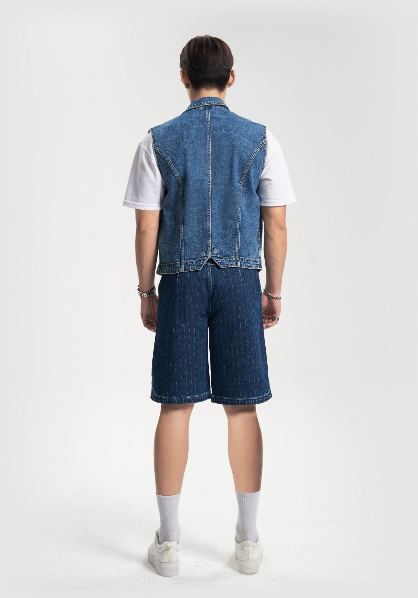 Quần Shorts Nam Kiểu Dáng Thể Thao. Shorts Denim Men's Sports - 223MD3104F1